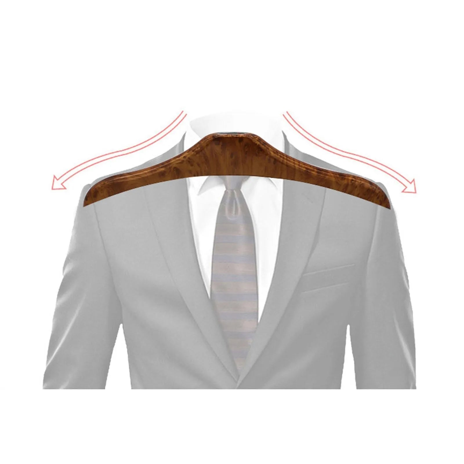 Wood yellow stainless steel car clothes hanger with detachable components measuring 46.5 x 23 cm