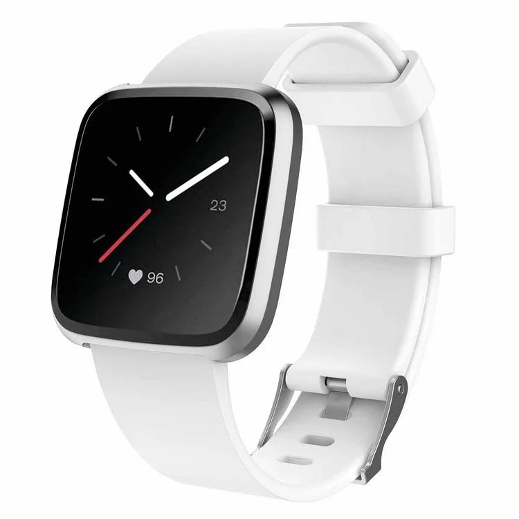 Fitbit Versa Lite replacement wrist strap in multiple colours showing large and small size options