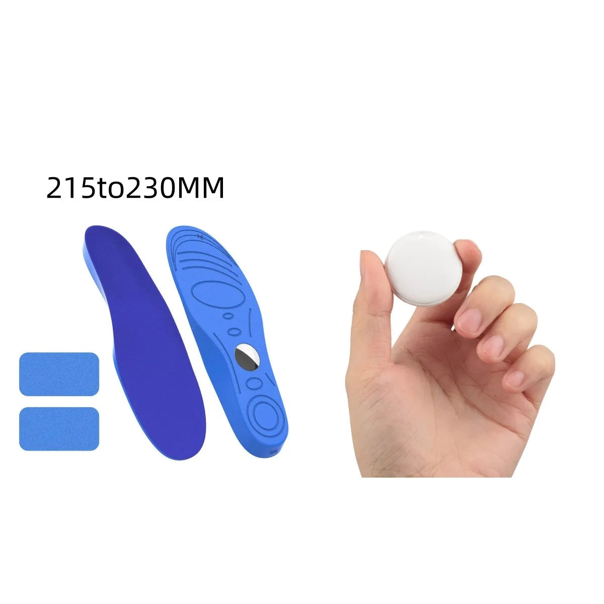 White GPS tracker device with hanging rope for attaching to keys or pet collars