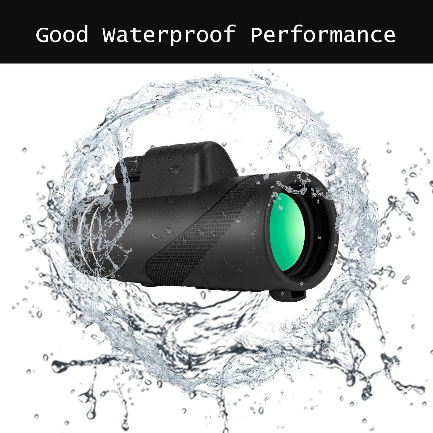 Black HD 40x60 cellphone telescope with smartphone attachment for 40x magnification observation