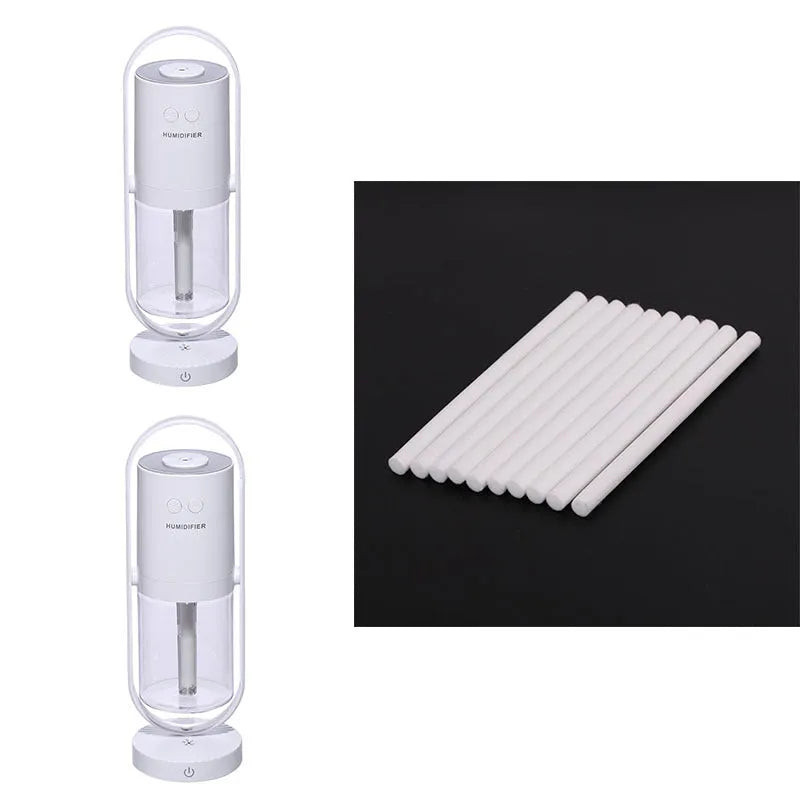 Anion humidifier 200mL white compact desk USB 70x66x213mm