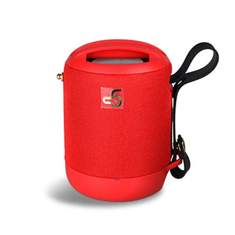 Portable waterproof Bluetooth speaker with subwoofer in black, blue, camouflage, grey or red colours