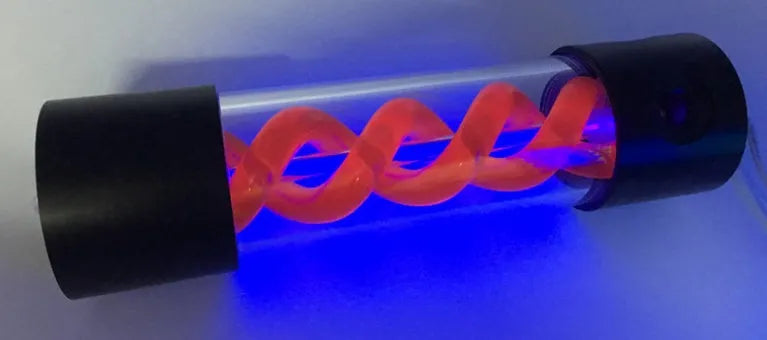 T virus water tank 155mm length 50mm diameter in red POM acrylic engineering plastic for cooling
