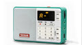 Tecsun Q3 portable digital audio player and radio in multiple colour options.