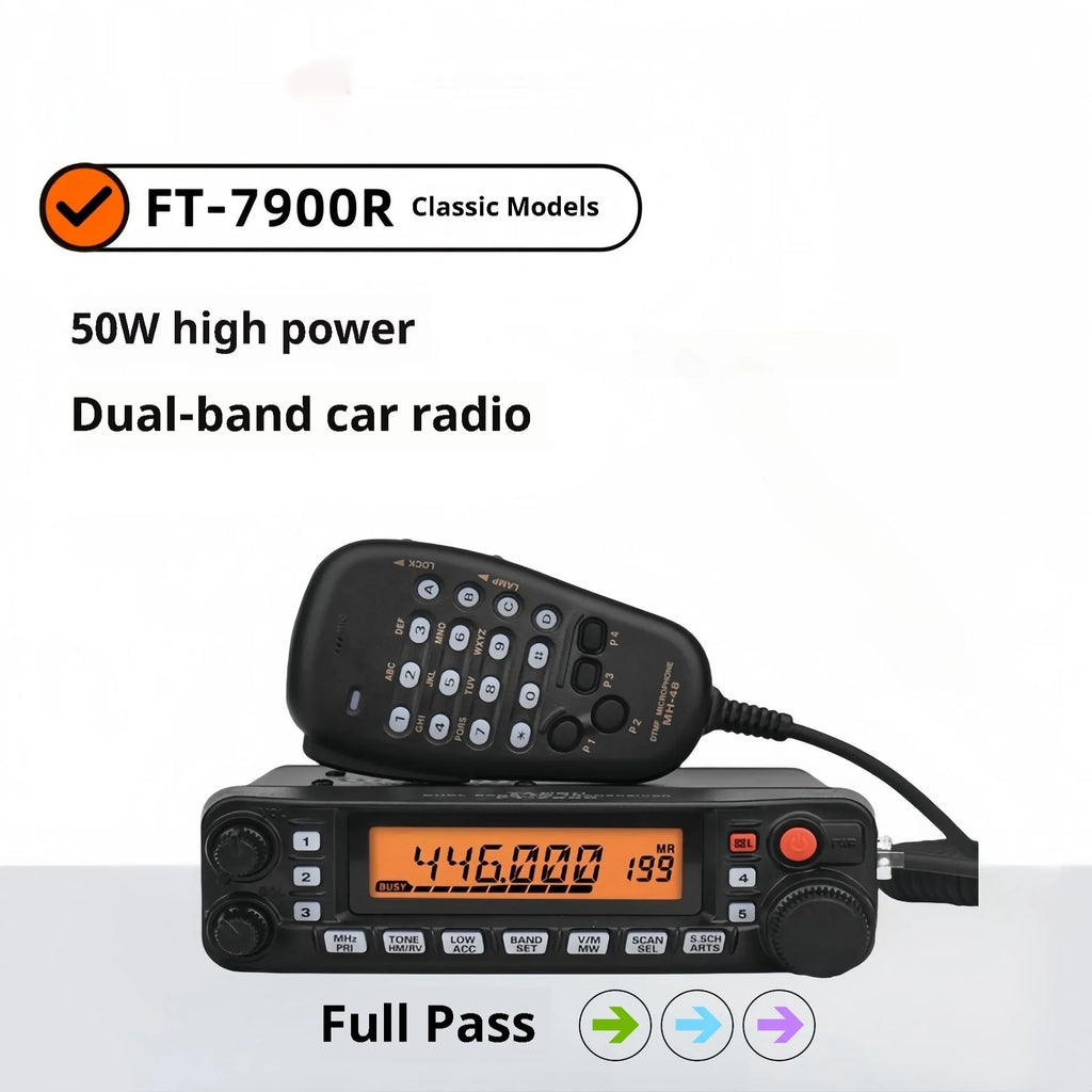High-power car interphone for self-driving tours with anti-interference function and multiple clamp configuration options