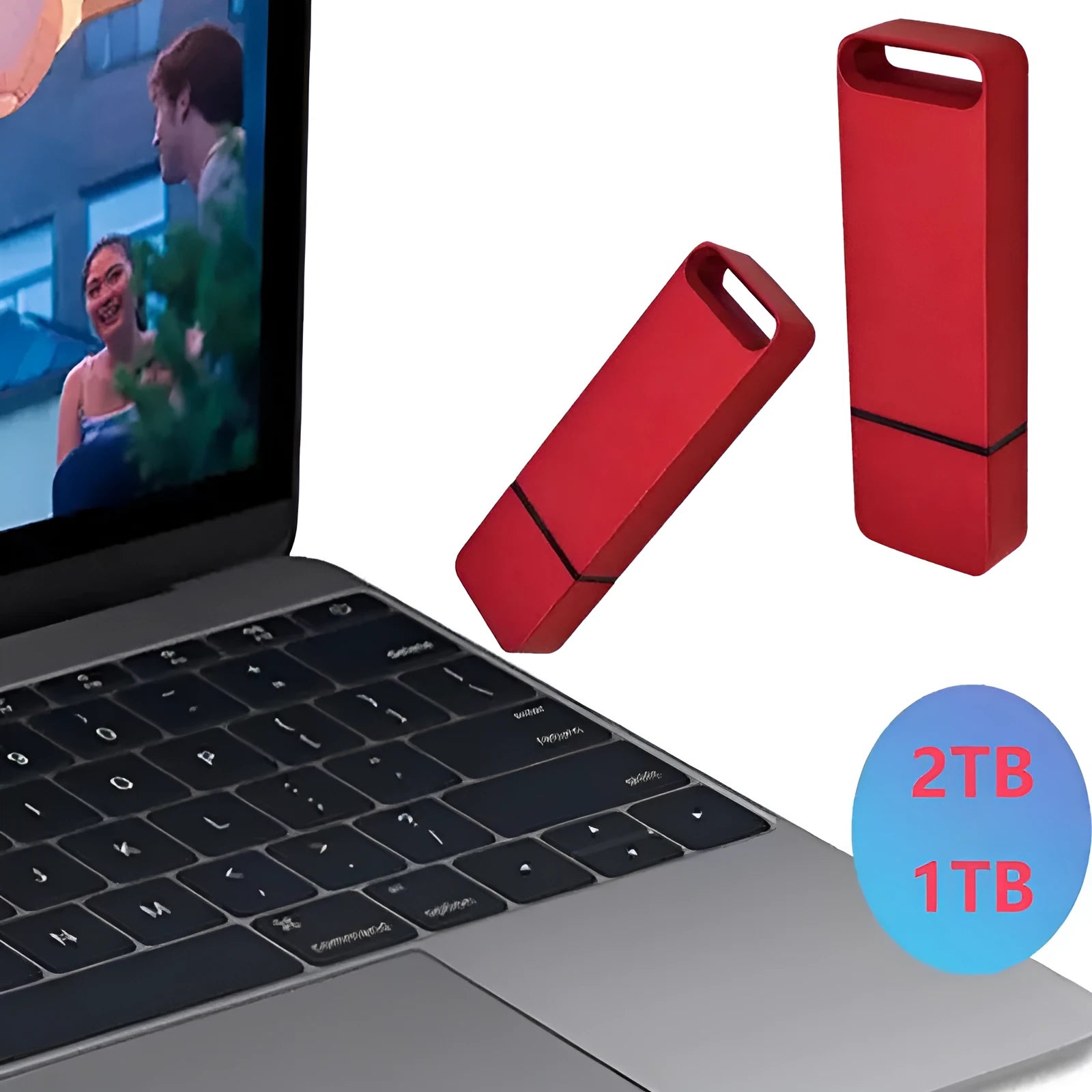 Customisable large capacity metal USB flash drive in black, red, and silver colours for business gifts.