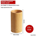Bamboo chopsticks holder tube in creative style for utensil storage