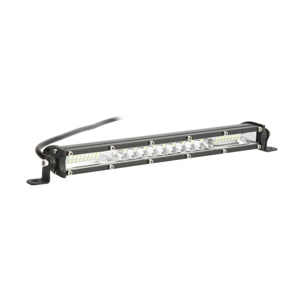 Ultra-thin white aluminum LED strip light for vehicle roof installation measuring 820mm long
