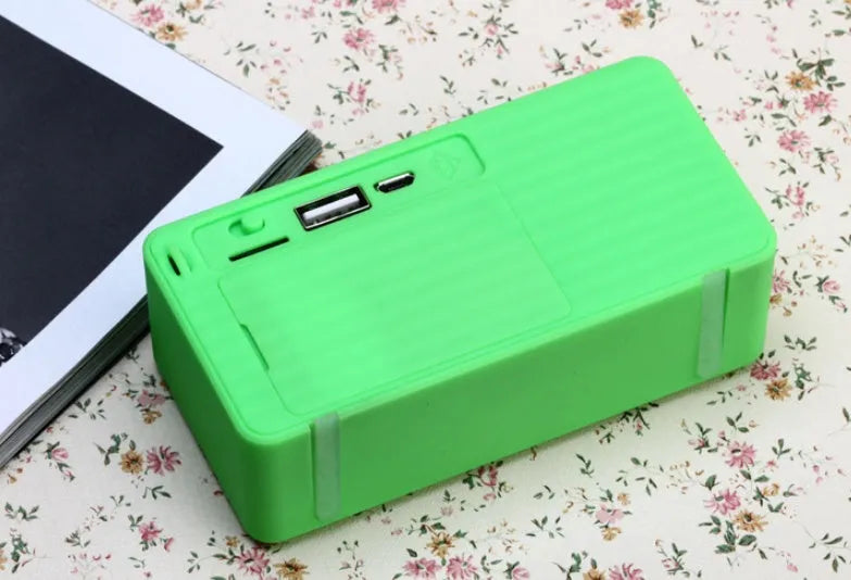 Cannon X3 cube-shaped wireless Bluetooth speaker in five colour options with subwoofer and radio functions