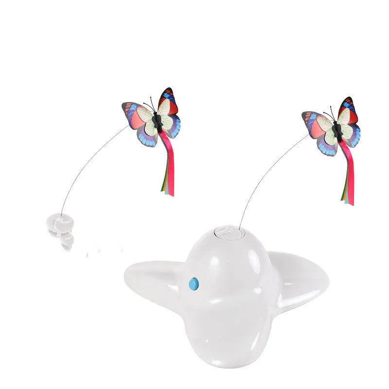 Educational pet toy for cats, 18.5cm by 20cm by 8cm, in green with ABS and steel wire construction