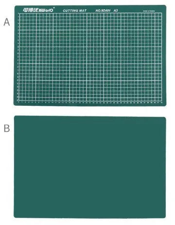 A3 double-sided self-healing cutting mat 450x300mm with grid lines for cutting and craft