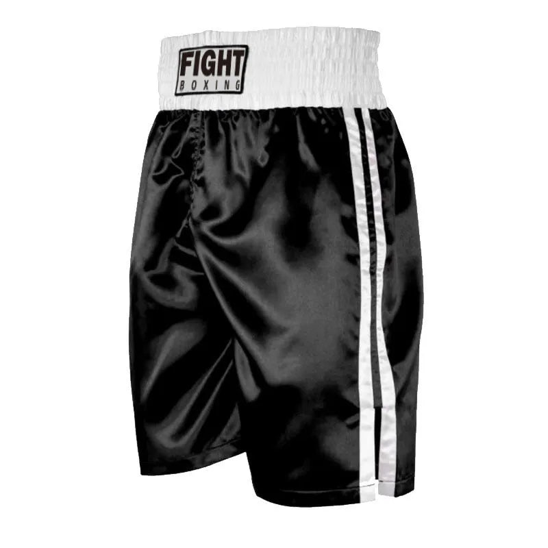 Boxing shorts in multiple colour combinations with contrasting waistband designs for martial arts training