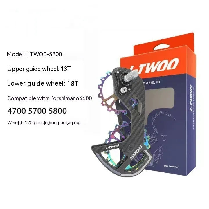 LTWOO 105 rear derailleur jockey wheels with 13T upper pulley and 18T lower pulley for Shimano R7000