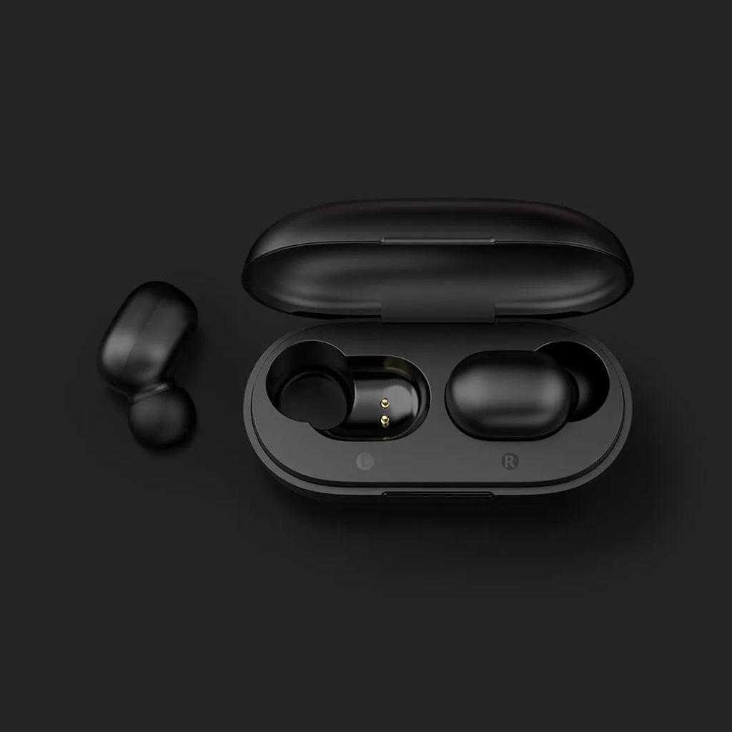 True wireless Bluetooth 5.0 stereo earbuds in black for music and calls