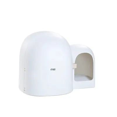 Fully enclosed oversized cat litter box in ABS plastic measuring 67.7cm x 49cm x 50cm