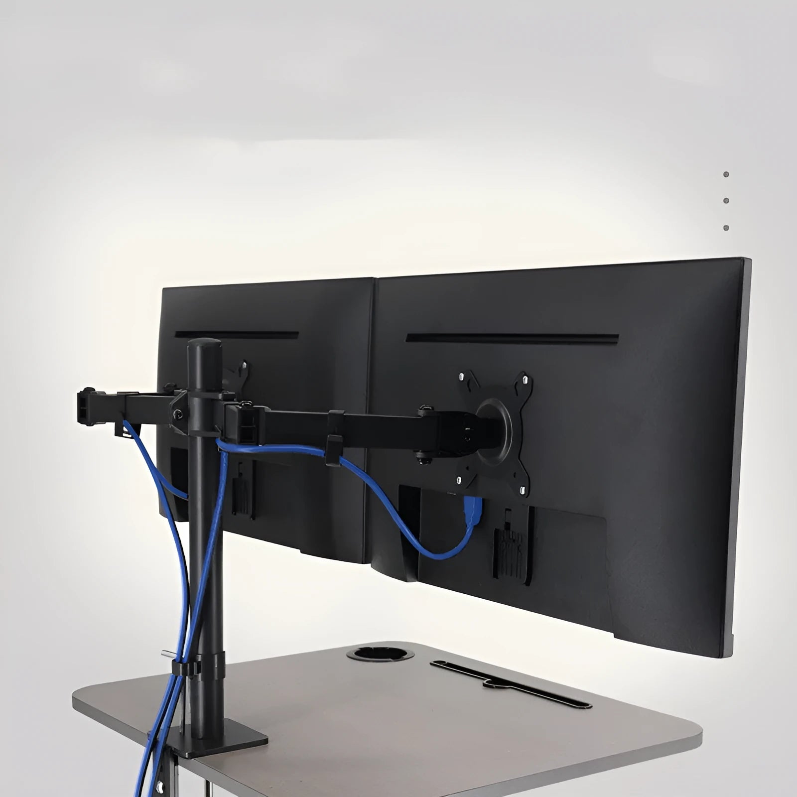Lifting-type computer display bracket for 13-32 inch monitors with 9kg capacity