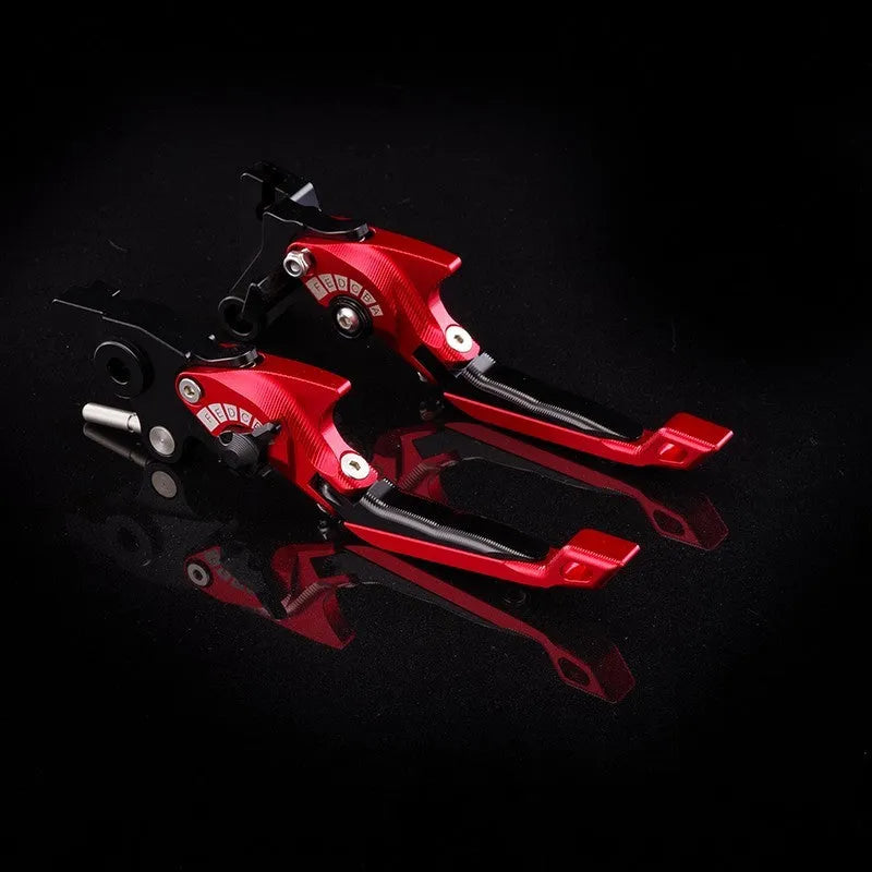 Bicycle horn handle clutch lever with adjustable length mechanism in multiple colour finishes