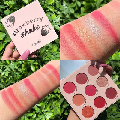 Mineral honey eye shadow plate palette with six bright shades for waterproof, long-lasting eye modification