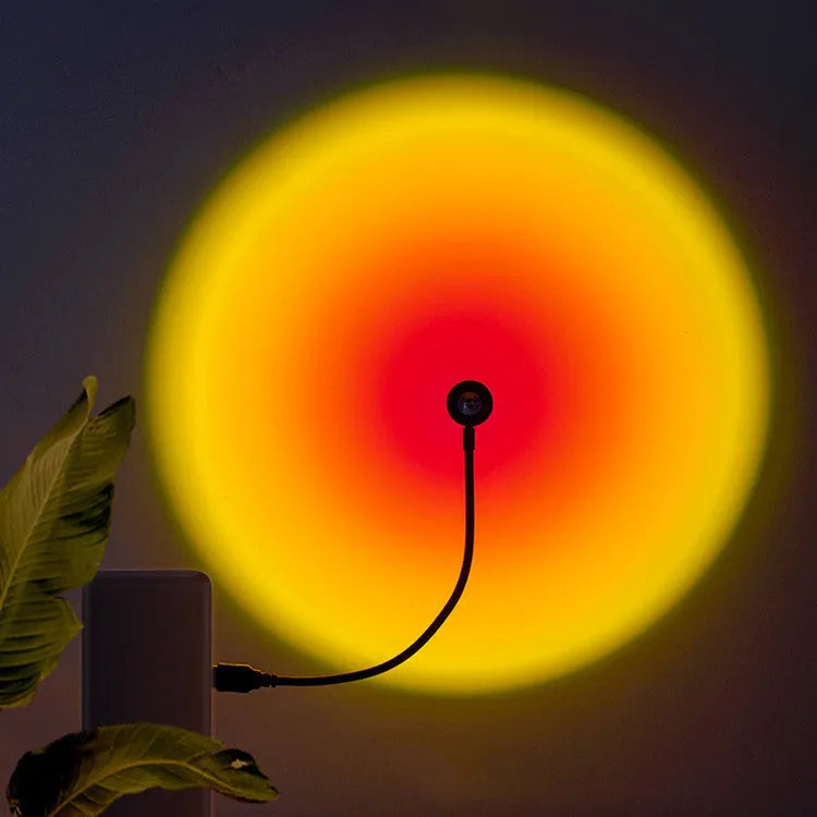 USB plug-in LED night light with aluminium shade in 180mm size, cartoon style, warm light colour
