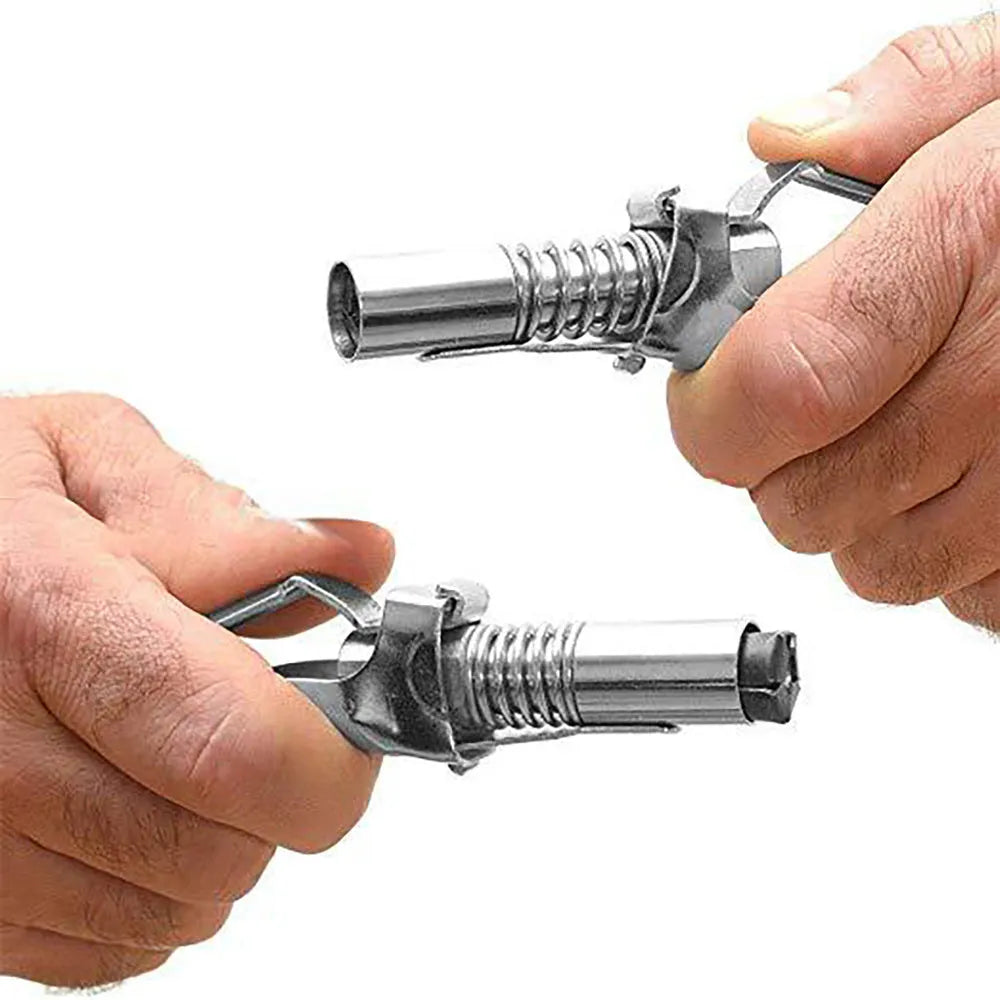 Silver lock-clamp high-pressure grease nipple new style for grease gun nozzle