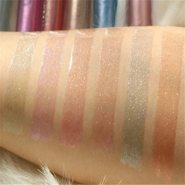 Polarized lip gloss in multiple shades with high-shine finish and wand applicator
