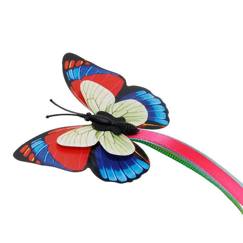 Educational pet toy for cats, 18.5cm by 20cm by 8cm, in green with ABS and steel wire construction