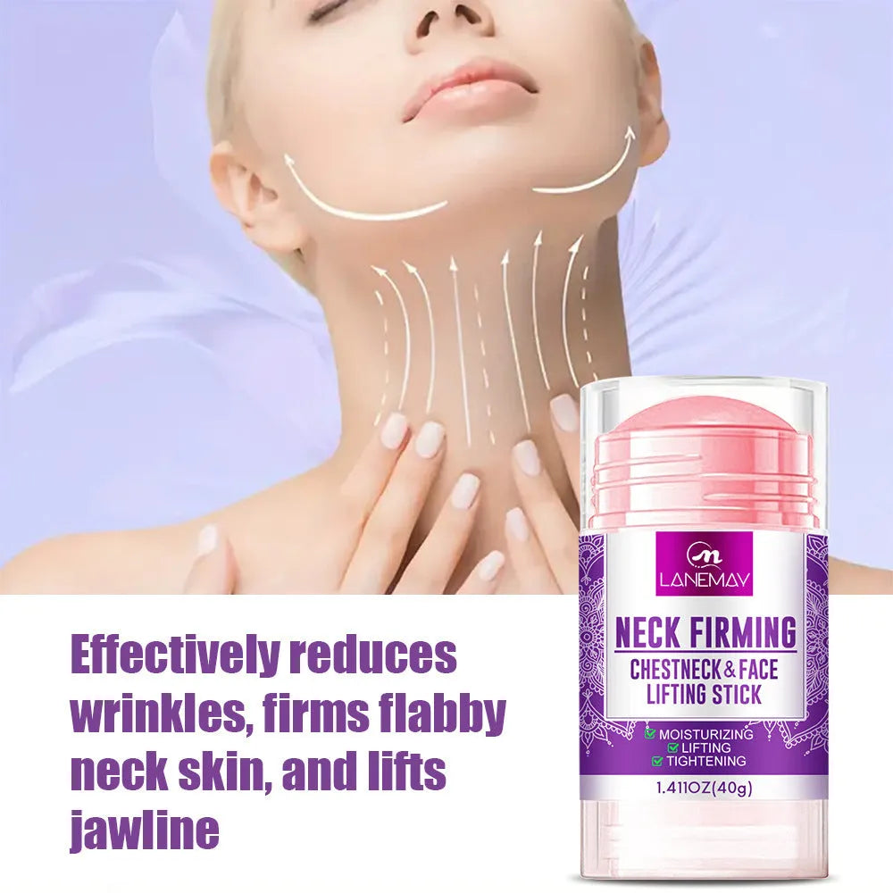 40g jar of anti-wrinkle neck firming cream for moisturising and brightening.