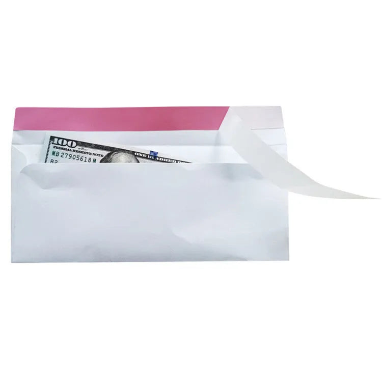 Blue confidential security envelope with anti-opening self-adhesive strip measuring 105x240mm
