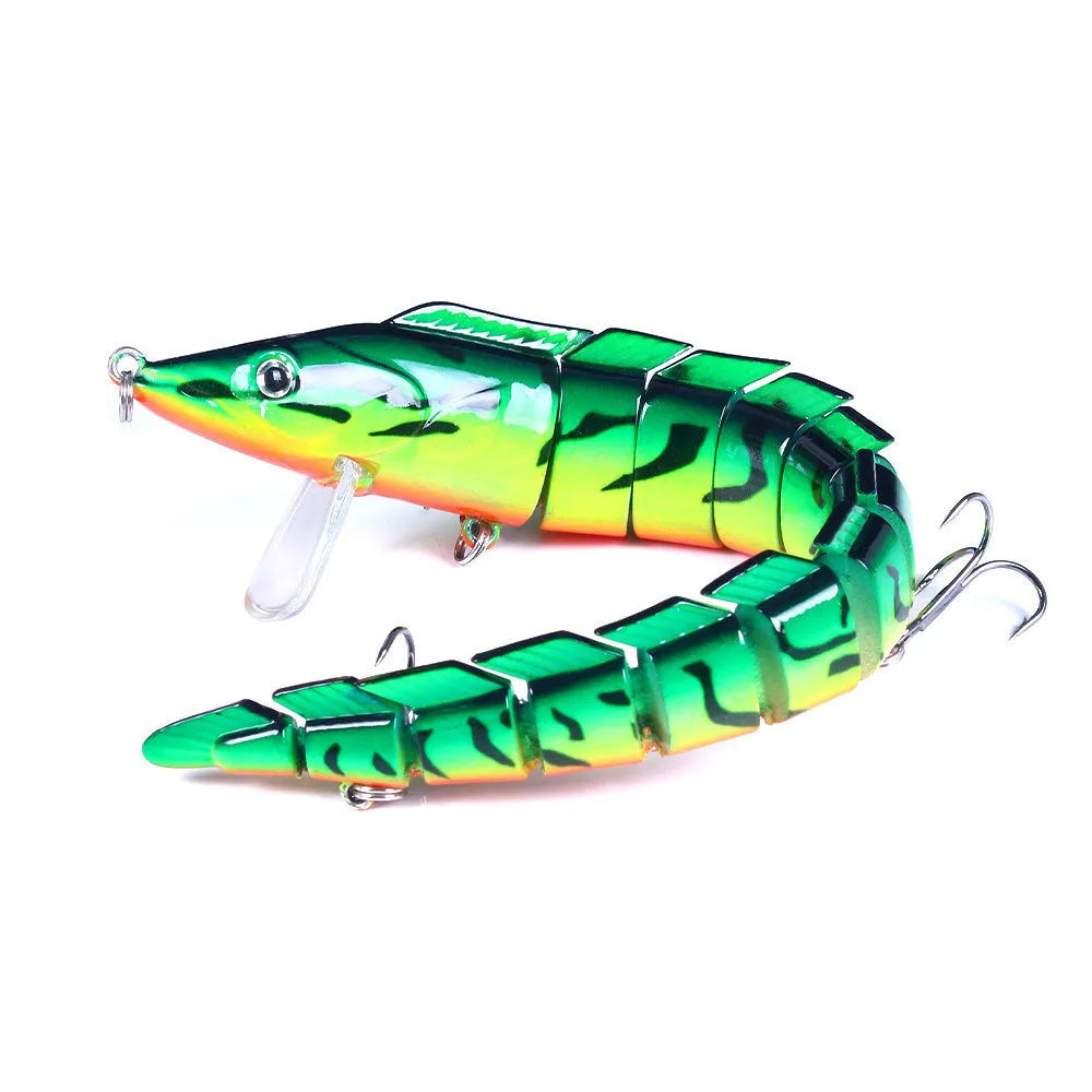 Multi-section fishing lure measuring 23cm with loach imitation design and #2 hook