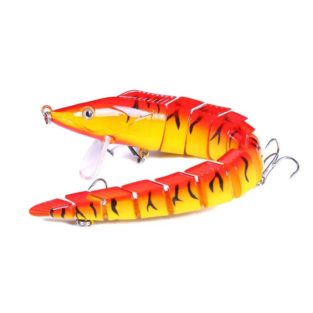 Multi-section fishing lure measuring 23cm with loach imitation design and #2 hook