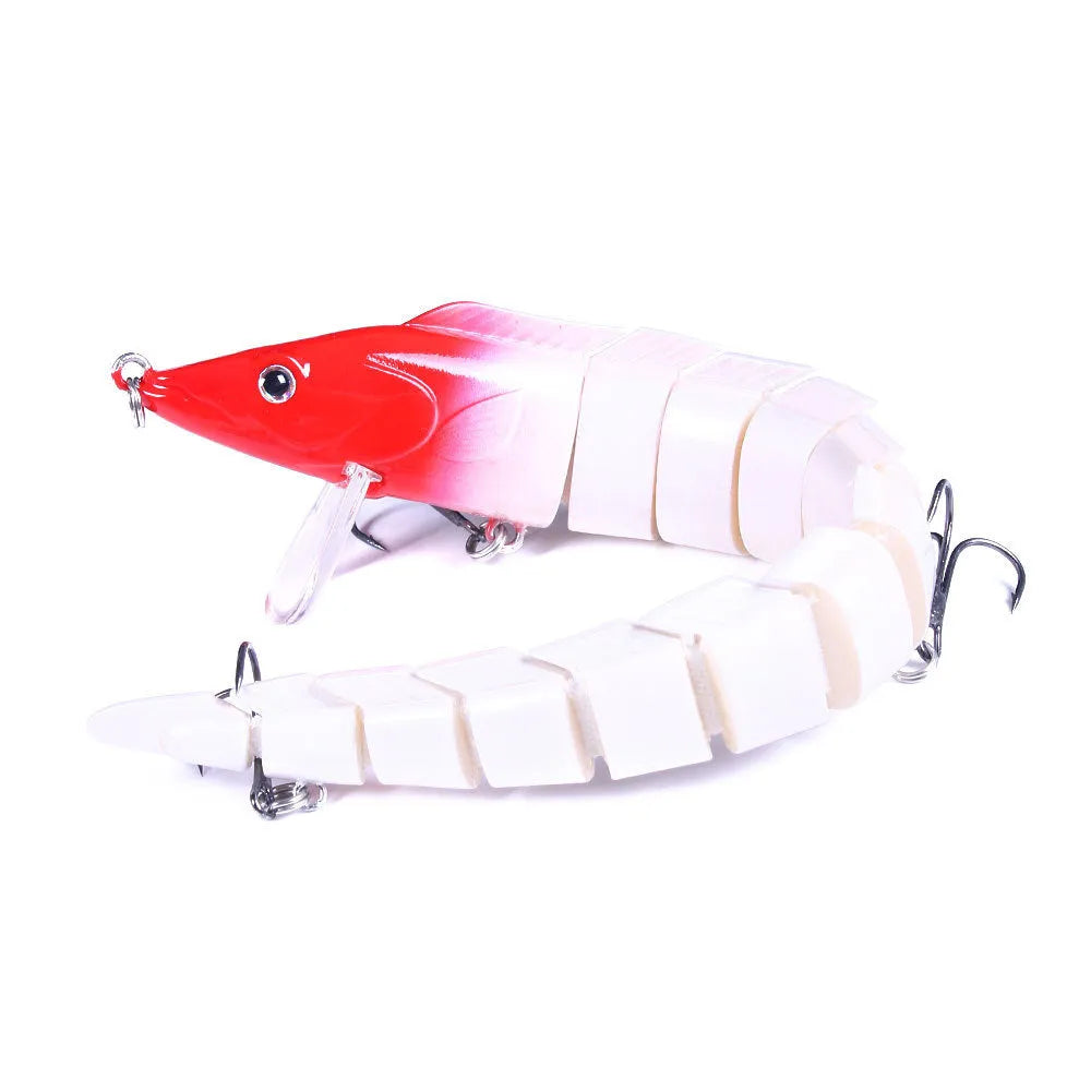 Multi-section fishing lure measuring 23cm with loach imitation design and #2 hook