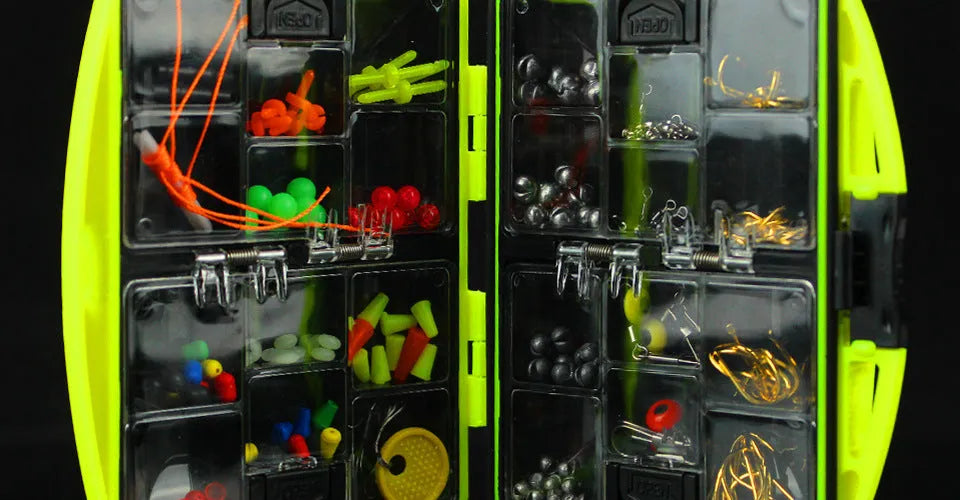 Rock fishing accessories combination suit with 184 pieces of terminal tackle in upgraded box