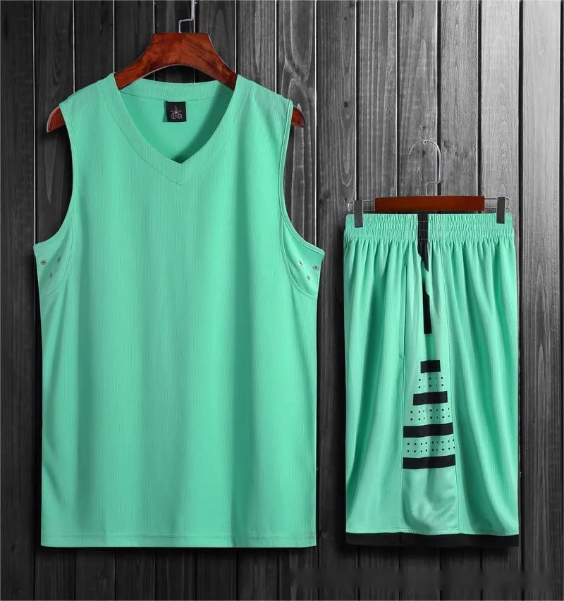 White polyester sports vest for basketball and running training