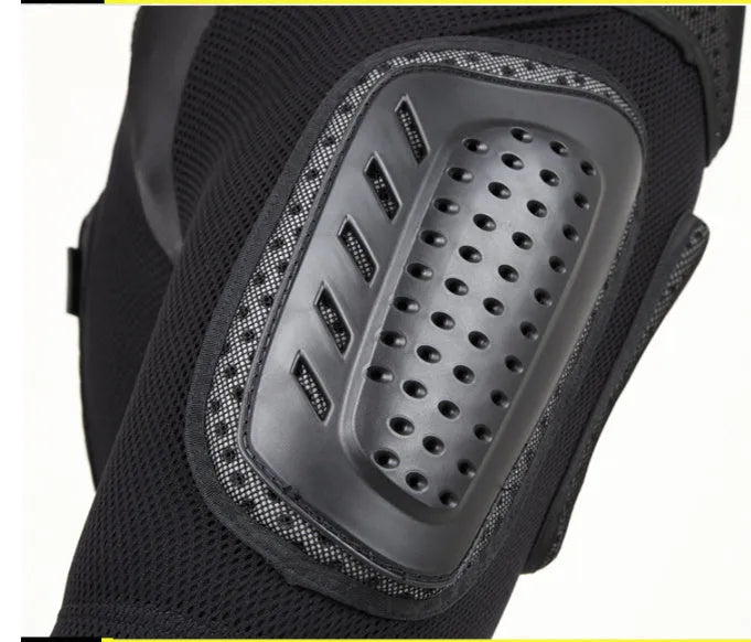 Black cycling hip protection pants with integrated hip pads shown in adult sizes
