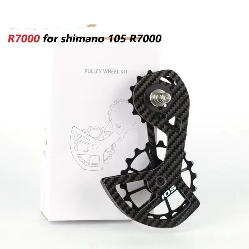 LTWOO 105 rear derailleur jockey wheels with 13T upper pulley and 18T lower pulley for Shimano R7000