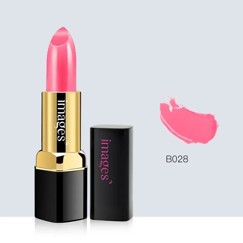 Lipstick lip gloss tube in a range of 10 colours including coral red and barbie pink, 3.8g net weight.