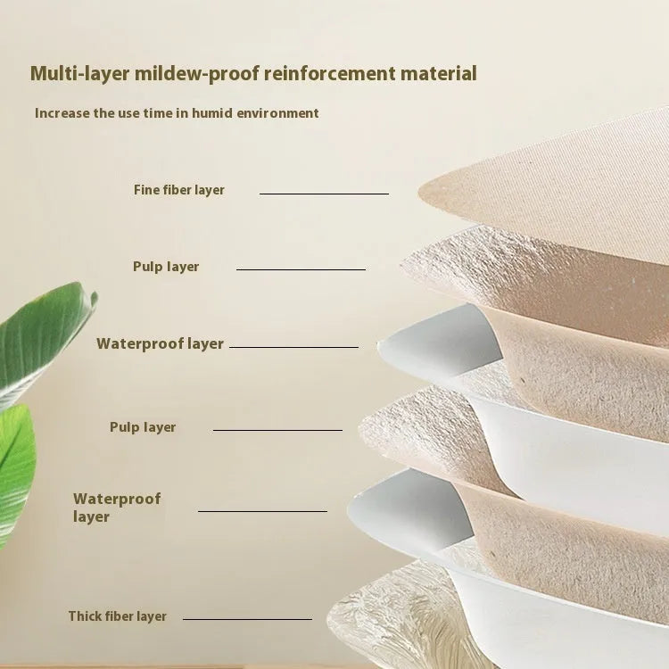 Brown biodegradable disposable cat litter box showing three available size options