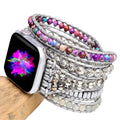 Purple Emperor natural stone watch band in bohemian style for 38-45mm dials