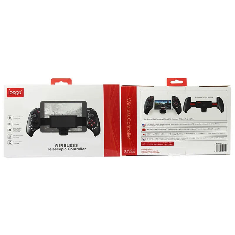 PG-9023 wireless telescopic mobile game controller extended to 24.5cm with ABS plastic construction