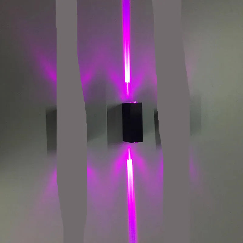 LED aluminium waterproof outdoor garden wall light with compact 120x60x40mm dimensions and multiple colour options