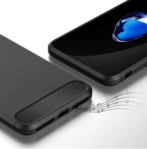 Shockproof TPU phone case for iPhone models in black, blue, grey, navy and red solid colours