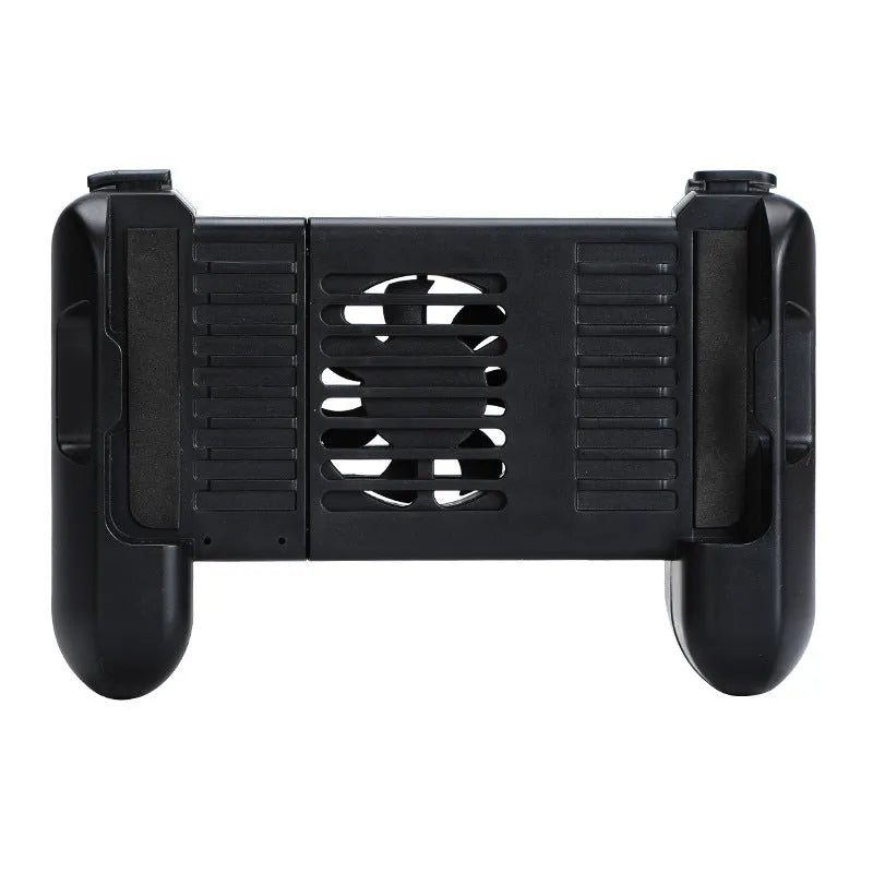Black Bluetooth mobile game controller for iPhone with cooling function and extended battery