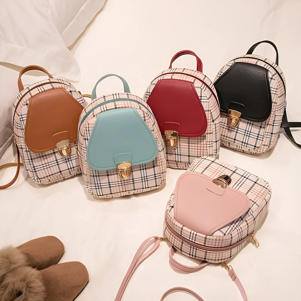 A one-shoulder diagonal phone bag made from PU fabric, shown in one of five colour options.