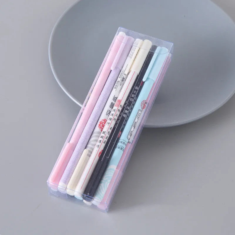 Plastic ballpoint pen with 0.5mm fine point, available in 10 colour options for office and stationary use