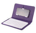 Bluetooth keyboard case protective cover for tablets and mobile phones showing wireless keyboard integrated with device case