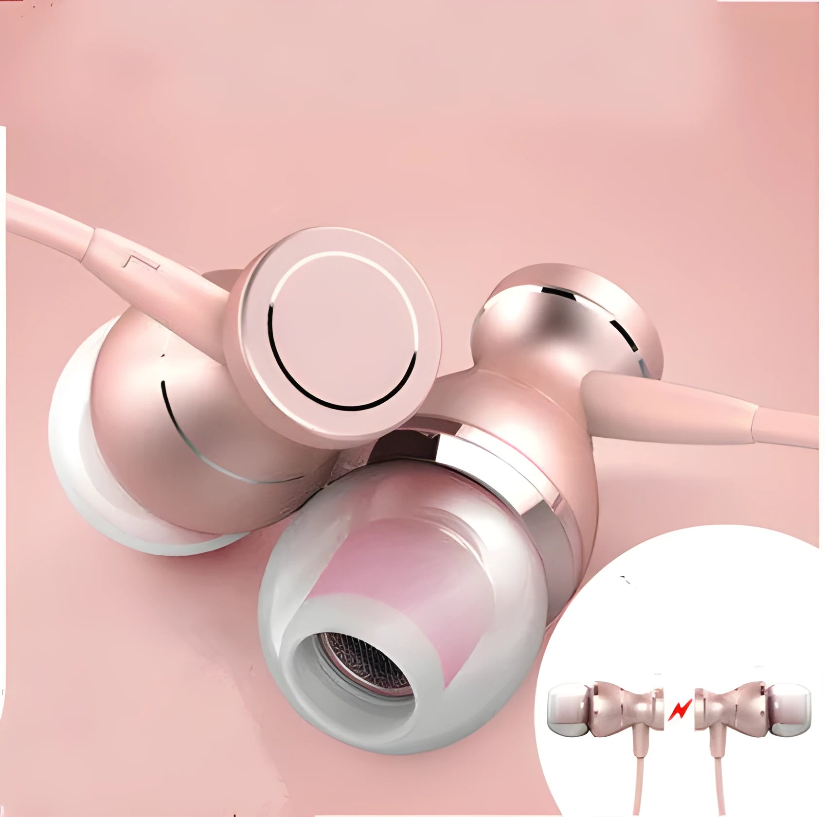 Universal in-ear subwoofer headphones with 3.5mm plug in four colour options