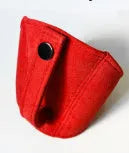 Racing seat belt leather buckle cover kit with black, red, blue, and grey straps for RECARO and Bride seats.