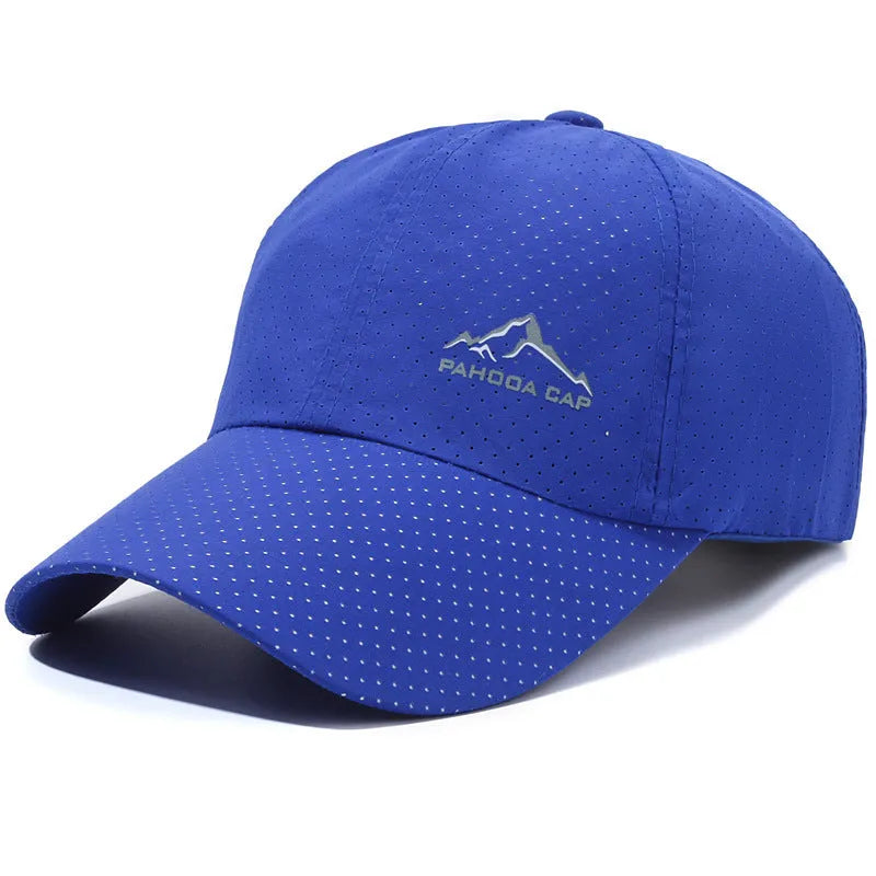 Korean-style adjustable baseball cap in polyester fabric for summer sun protection