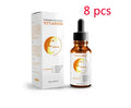 10ml bottle of Vitamin C and hyaluronic acid facial serum for skin brightening and anti-aging.