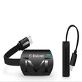 Black USB HDMI smartphone dongle for TV streaming at 1080p resolution